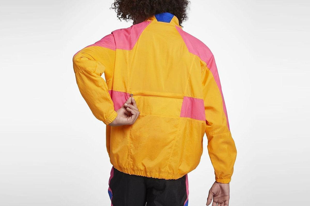 Nike woven vw store jacket yellow pink